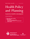 HEALTH POLICY AND PLANNING雜志封面